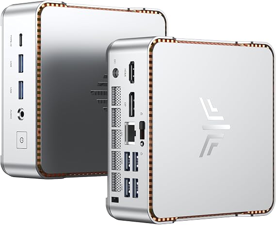NiPoGi H2 Mini PC Intel Core-i5 14450HX(8C/16T,up to 4.8GHz) Mini Computers 32GB DDR4(Expandable, Not LPDDR) 1TB SSD Intel UHD Graphics(14th Gen Intel) W11 Pro Triple Display/HDMI+DP+USB-C/WiFi6/BT5.2