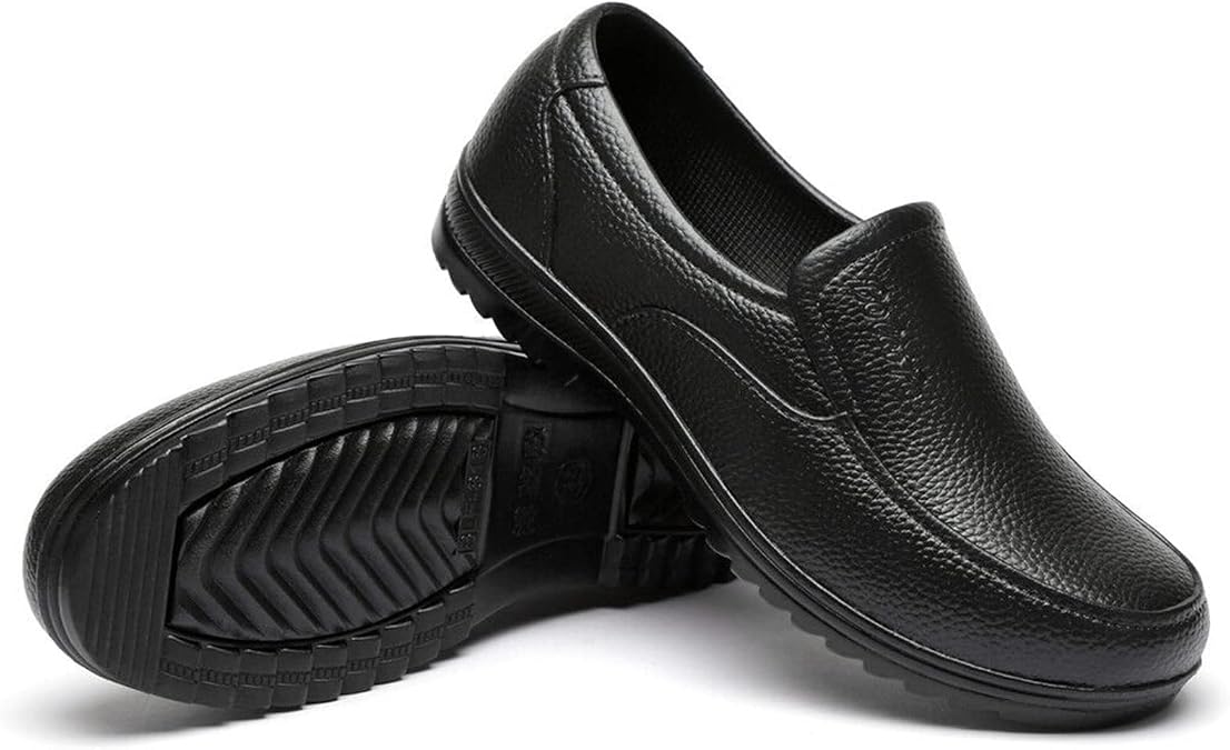 CHUUMEE Non Slip Oil Resistant Waterproof Safety Work Shoes Kitchen Shoes for Men Nursing Shoes Men Chef Clogs Shoes