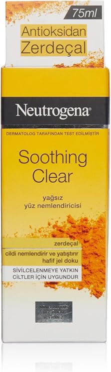 Neutrogena Soothing Clear Zerdeçal Yağsız Yüz Nemlendiricisi 75 Ml