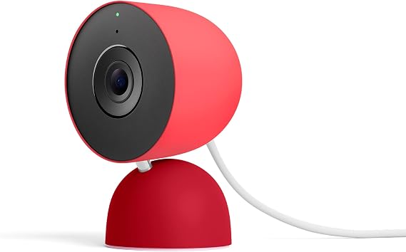 Google Nest Cam Indoor (Wired, 3rd Gen) - Security Camera - 2025 - Berry