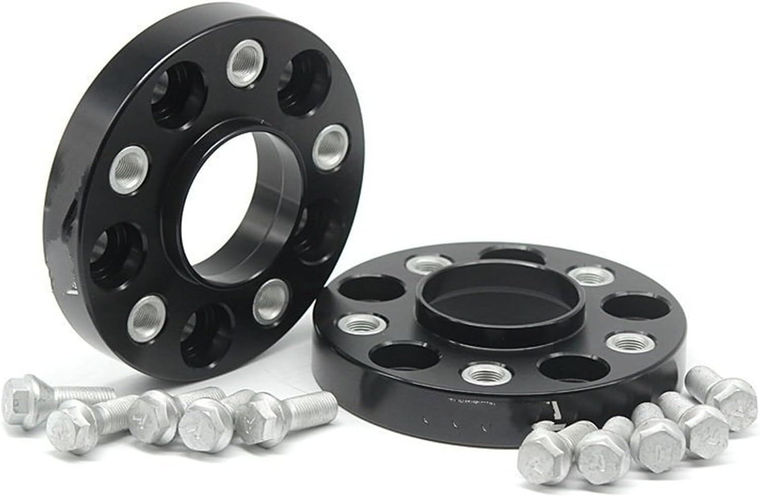 WOLWES Compatible With BMW E39 X5 X6 E70 E71 E72 F15 F16 F85 F86 M12xP1.5 Or M14xP1.25 Car Wheel Spacer Adapter Modification Parts PCD 5x120 CB 74.1 Hubcentric Wheel Spacers (Color : 80mm)