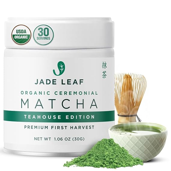 Jade Leaf Ceremonial Grade Matcha Powder, 30g / 1.06oz Tin