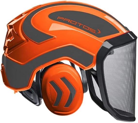 Integral Forest Helmet (Orange & Grey) (Chin Strap Not Included)