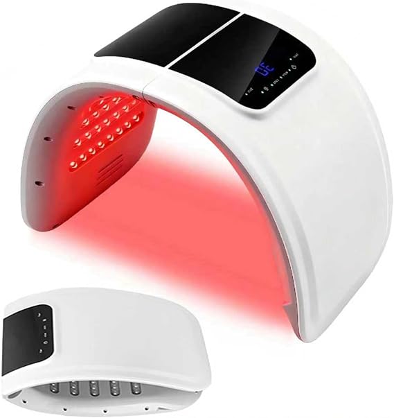 LED Face Mask Light Therapy, 7-Color Light and Circulating Light