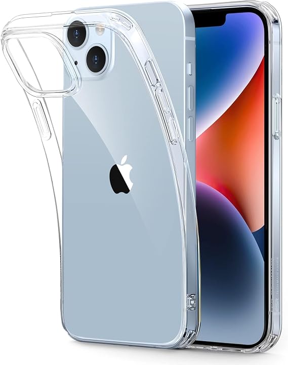 iPhone 14 Plus ile Uyumlu Şeffaf ve Sararmaya Dayanıklı Silikon Kılıf, Extra İnce ve Yumuşak Model (iPhone 14 Plus)
