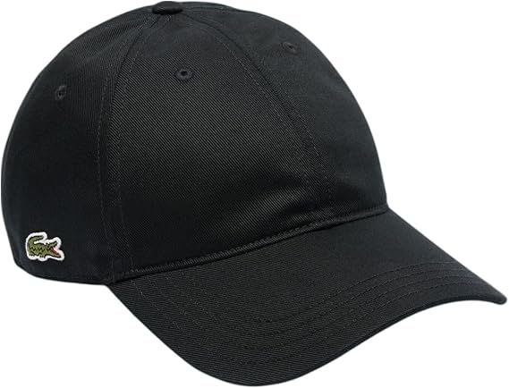 Lacoste Unisex-Adult Organic Side Logo Cotton Twill Cap