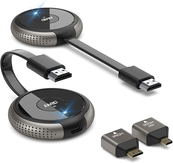 TIMBOOTECH Wireless HDMI Transmitter and Receiver 4K,5G Wireless Extender
