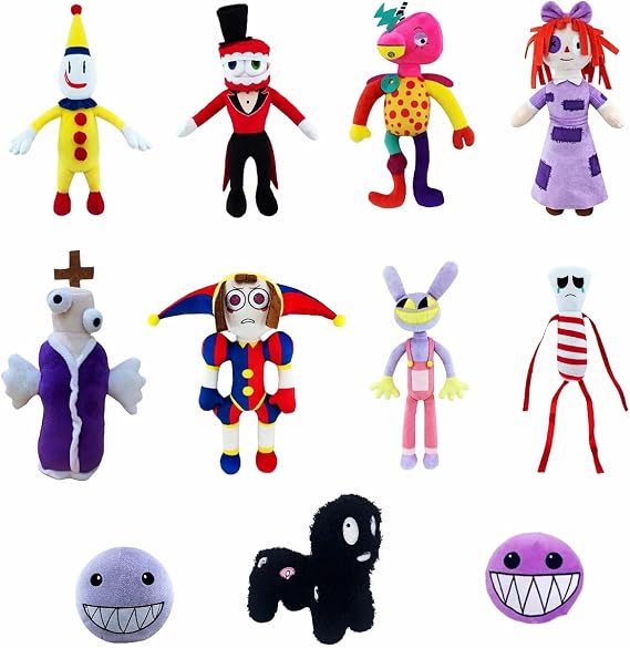 11pcs 443 JPY/pc Digital Circus Plush Toy Amazing Digital Circus Merchandise 11 pcs