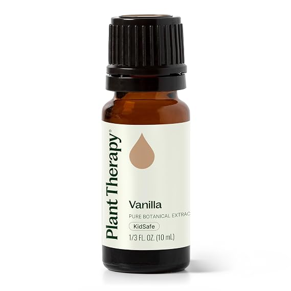 Plant Therapy Vanilla Botanical Extract, 10 mL (1/3 oz), 100% Pure, Undiluted, Promotes Relaxation and Emotional Grounding with Sweet and Comforting Aroma