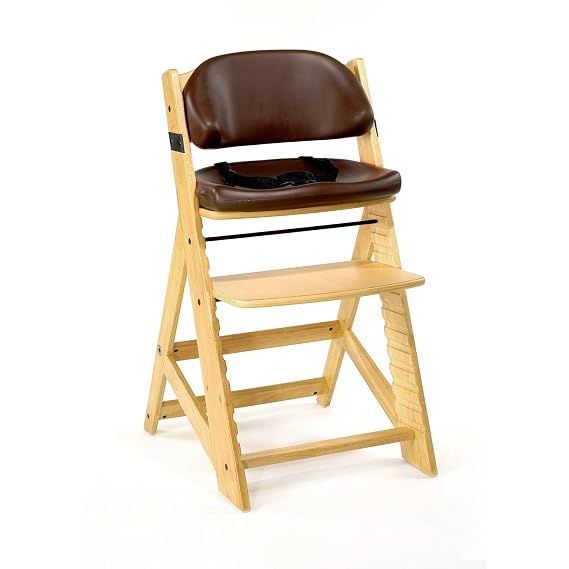 Keekaroo Height Right Kids High Chair Finish: Natural, Cushion Color: Chocolate