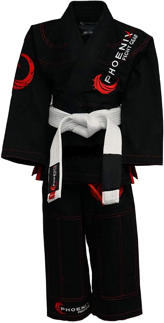 Kids Talon BJJ Gi, Jiu Jitsu Gi, Black, M3