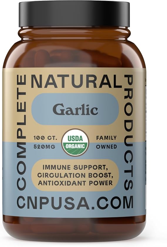 CNP | Organic Garlic Capsules 520mg - Whole Garlic