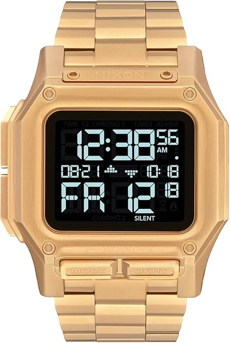 NIXON Regulus SS A1268-100m Water Resistant Men's Digital Sport Watch