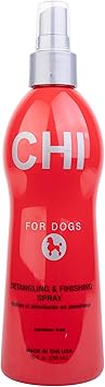 CHI for Dogs Detangling Finishing Spray, Leave-In Dog Grooming Mist to Help Release Tangles & Knots, Light Conditioning Shine Finish, Sulfate & Paraben Free, Made in the USA, 10 Fl Oz