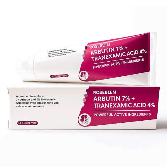Arbutin 7% + Tranexamic Acid 4% Face Cream for Dark Spots & Uneven Skin Tone Hydrating, Non-Irritating, Safe for Sensitive Skin 1.76 oz (Pack of 1)