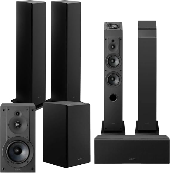 Sony SSCS3M2 3-Way Floorstanding Single Speaker System (Black) (Pair)