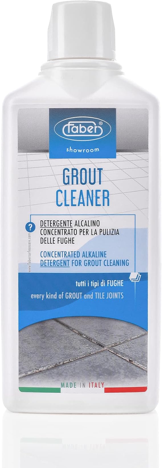 FABER Grout Cleaner, Heavy Duty Grout Cleaner for Every Kind Grout and Tile Joints - Friendly and Safe Cleaner - Removes/Deep Cleans Dirt, Grease, Grime - Safe for All Alkali-Resistant Surfaces