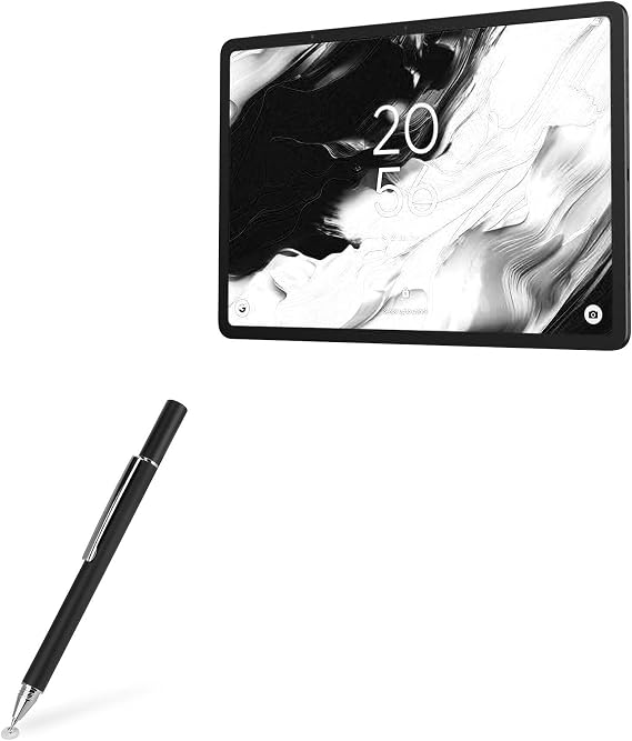 BoxWave Stylus Pen Compatible with TCL NxtPaper 14 - FineTouch Capacitive Stylus, Super Precise Stylus Pen - Jet Black