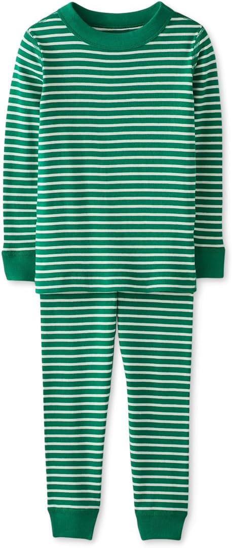 Hanna Andersson Striped Long John Pajama Set (Infant/Toddler/Little Kid/Big Kid)