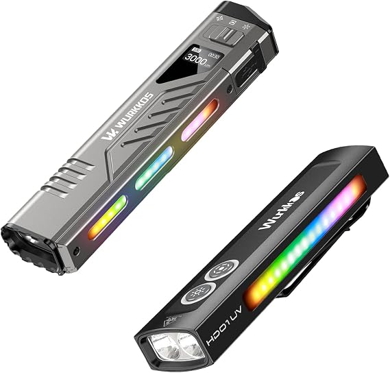 Wurkkos TD11 Tactical Flashlight HD01 Flashlight with Blacklight
