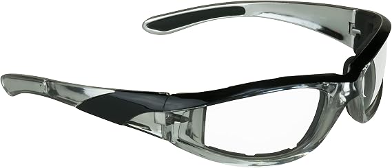 Bikershades Chrome and Pink Motorcycle Riding Glasses Foam Padded for Women.