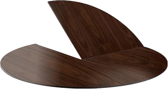 Folding Round Table Top Protector Replace Table Top, No Legs Foldable Table Top Extender, 47"~94" Diameter, Space Saving Temporary Table Top(Walnut,94")