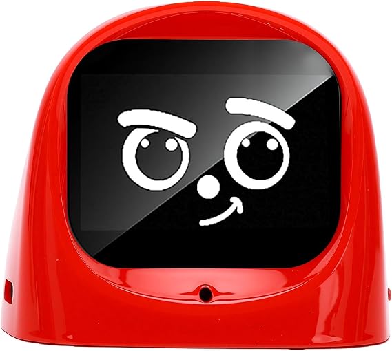 AI Desk Robot Companion, Emotion Recognition Interactive Pet (Red)
