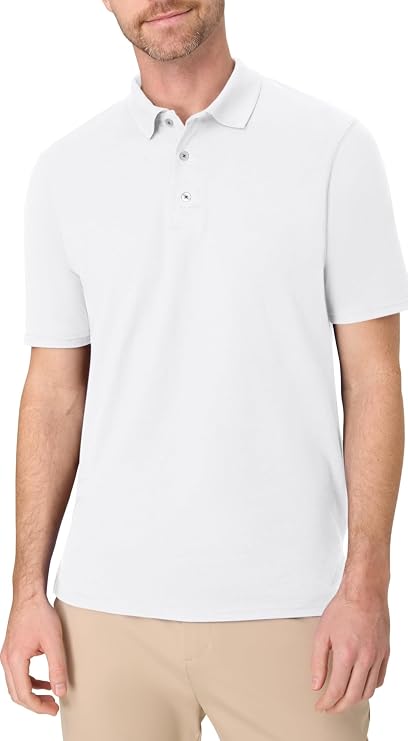 Hanes mens X-temp Performance Polo, Cotton Blend Sport Shirt for Men With Odor Control