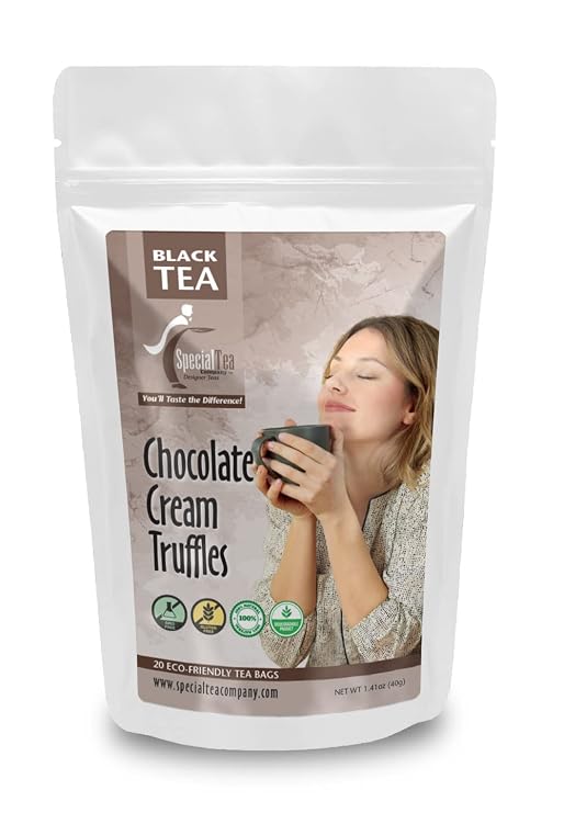 Special Tea Chocolate Cream Truffles Black Tea, 20 Tea Bags