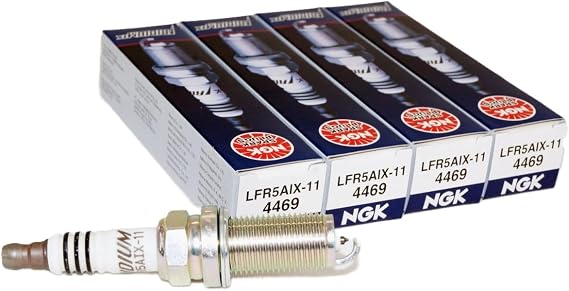 NGK Iridium IX Spark Plug LFR5AIX-11 (4 Pack) Compatible With TOYOTA CAMRY LE 2010-2014 2.5L/2494cc