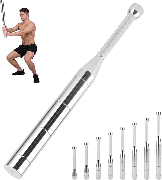 Adjustable Macebell, 8 in1 Indian Club Weighted for Strength Training, Shoulder & Grip Workouts, Progressive Weight System