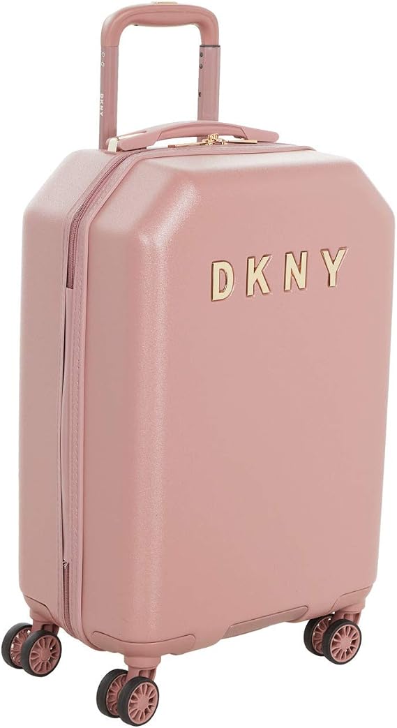DKNY Hardside Spinner with ABS+PC Casing, Upright Luggage Luggage, Rose, One Size