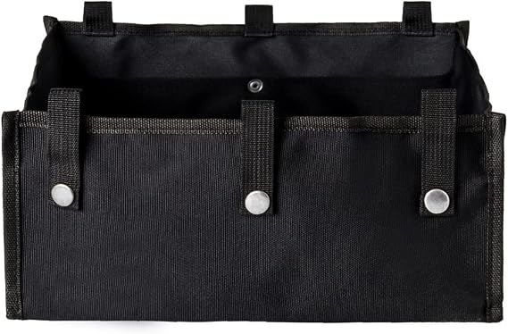 Under Seat Rollator Bag, Large Size Rollator Basket, Under Seat Bag or Tote for Four Wheel Rollator, Walker Underseat Replacement Medical Basket (Black-S)