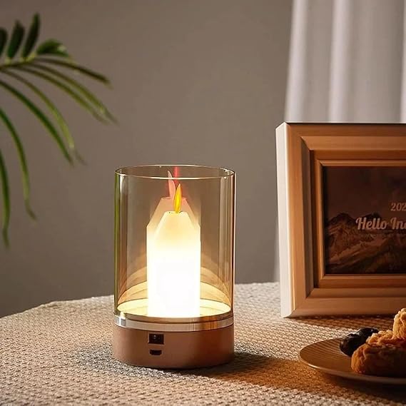 Hareket Sensörlü, Dim Edilebilir, Mum Efektli Günışığı Rengi Şarjlı Masa Lambası Cata, CT-8432 [Enerji Sınıfı A]