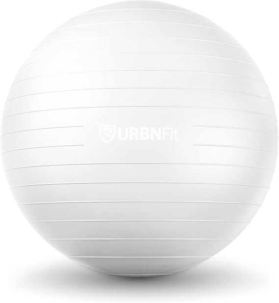 URBNFit Exercise Ball - Yoga Ball for Workout Pregnancy Stability - AntiBurst Swiss Balance Ball w/ Pump - Fitness Ball Chair for Office, Home Gym