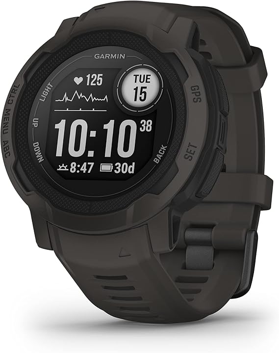 Garmin Instinct 2, 45mm rugged GPS smartwatch, Graphite