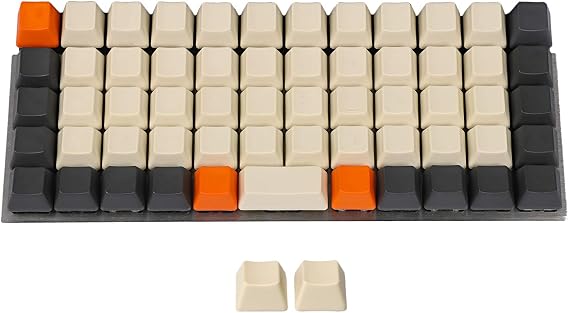 YMDK Carbon Laser-Etched Top Print OEM Keycap 1.5mm PBT for MX Switches Planck Niu40 Preonic Keyboard (Blank)(Only Keycap)