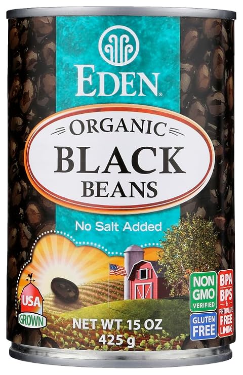 Eden Foods Bean Can Black Ns Org, 15 Oz, Pk- 12
