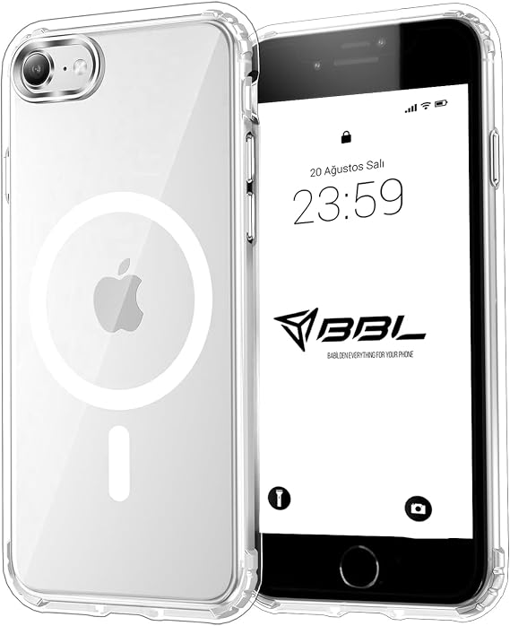 Case for iPhone 7/8 from Babylon. Transparent Case with Camera Protection and Magsafe Wireless Charging