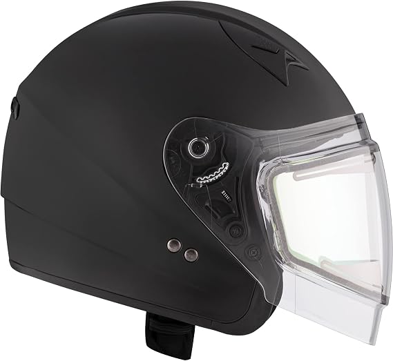 CKX VG977 Open-Face Helmet, Winter Solid Electric Double Shield