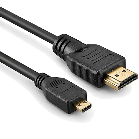 HDMI cable for Sony Alpha ILCA-99M2, ILCE-7, ILCE-7K, ILCE-7M2, ZV-1, ZV-E10 Camera - Length = 6.5ft / 2M