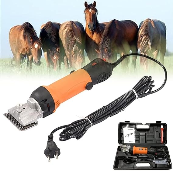 Horse Clippers Equine, 690W Professional Electric Animal Grooming Kit, 6 Speeds Heavy Duty Farm Livestock Haircut Trimmer, for Horses, Llamas, Cattle, Goats, Alpacas, Dogs Thick Coat