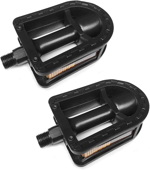 Upgraded Kids Bike Pedals 1/2 Inch 1 Pair Kids Spindle Pedals Resin fit 12" 14" Youth Bikes