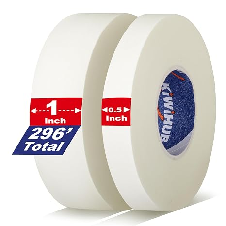 Artist Tape for Watercolor Paper, 0.5" x 148 FT & 1" x 148 FT