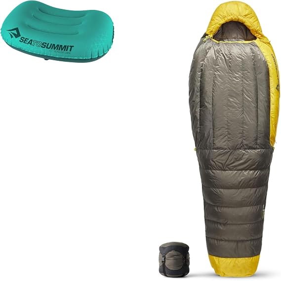 Sea to Summit Sleep System: Aeros Ultralight Pillow and Spark Down Sleeping Bag
