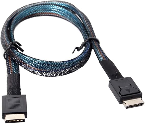 chenyang OcuLink PCIe PCI-Express SFF-8611 4i to OcuLink SFF-8611 SSD Data Active Cable 50cm