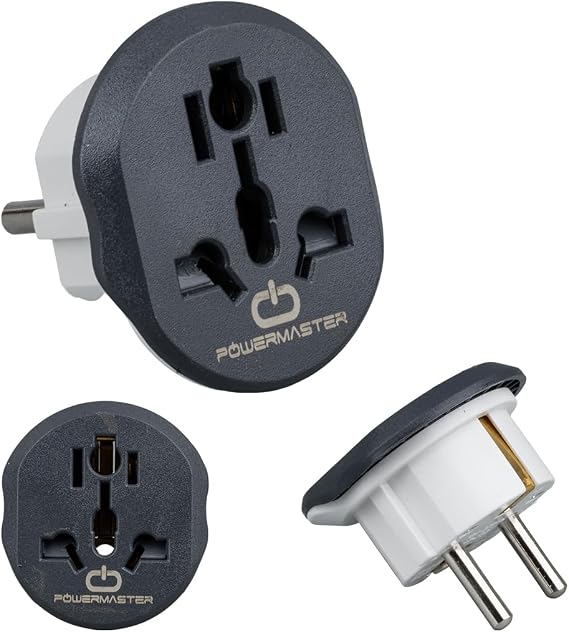 Amber LED Universal Seyahat Adaptörü - Amerikan, İngiliz Ve Avustralya Fişi Dönüştürücü - 16A 250V Kompakt Tasarım (2 Adet)