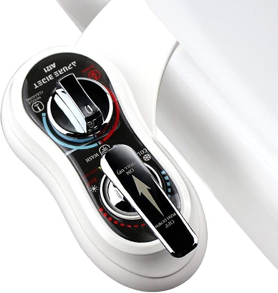 APURE BIDET A121 Hot and Cold Water Bidet Attachment for Toilet Seat