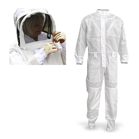 Beekeeping Suit (XXL) + Beekeeping Fencing Veil w/Hat (XL+) (Bundle & Save)