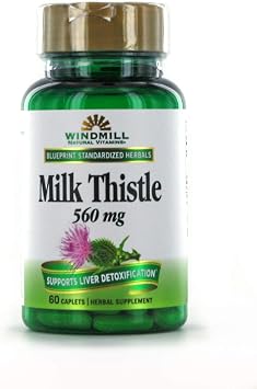 Windmill Milk Thistle (560 Mg Extract) Tablets 60 Ea